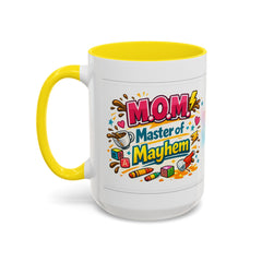 M.o.M. - "Master of Mayhem" Accent Coffee Mug — Morning Mommy Motivation In A Mug !