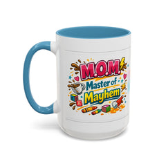 M.o.M. - "Master of Mayhem" Accent Coffee Mug — Morning Mommy Motivation In A Mug !