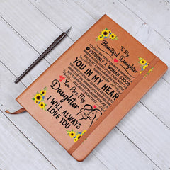 To My Daughter Proud – Leather Journal